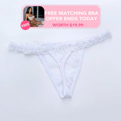 Seductive Name Thong + FREE Matching Bra